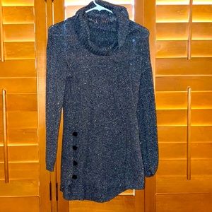 Maurices sweater Gray with buttons down the side